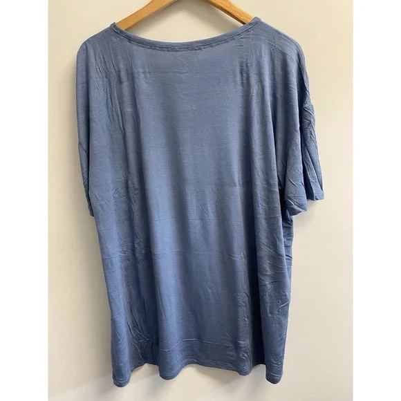 NEW Lucky Brand Women's XXL 3-Pc Pajama Set T-shirt Joggers Shorts Blue Tie Dye - Picture 8 of 14